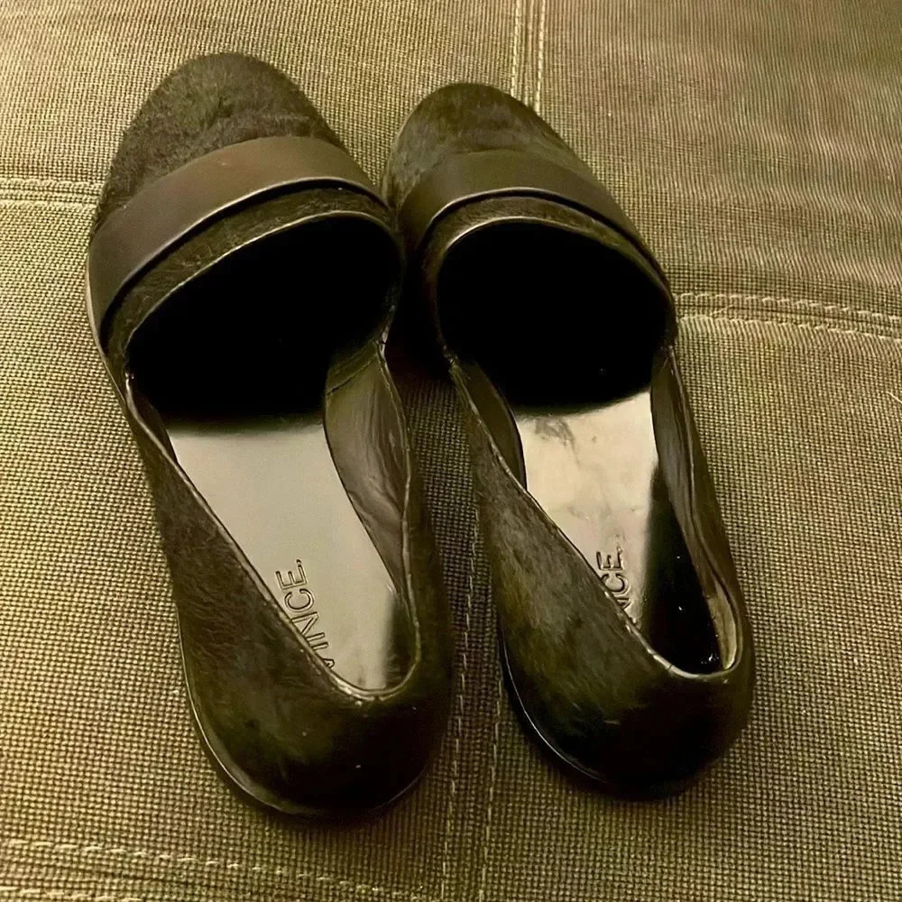 Vince Black Mason Flats Loafer NWOB 6.5 Designer